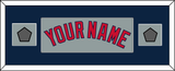 Boston Name & Two World Series Champions Patches - Road Gray - Single Mat 6