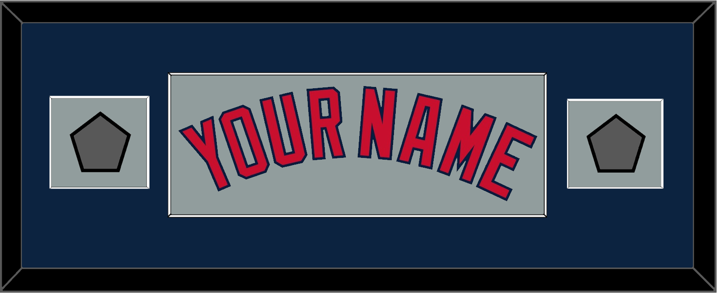 Boston Name & Two World Series Champions Patches - Road Gray - Essential Tier 6