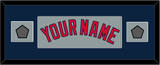 Boston Name & Two World Series Jersey Patches - Road Gray - Single Mat 6