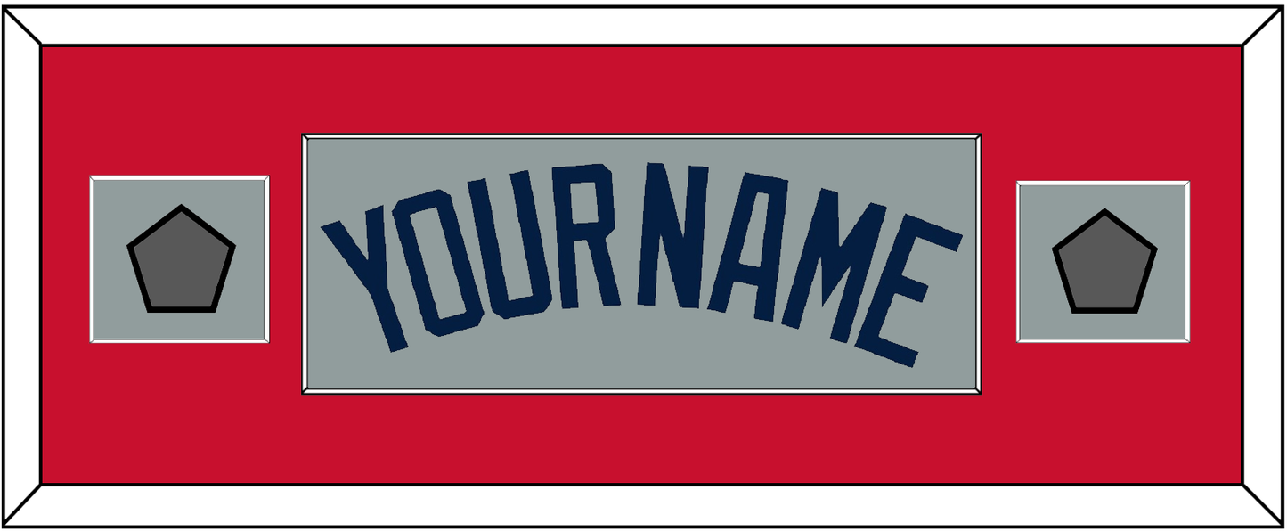 Boston Name & Two World Series Jersey Patches - Road Gray (2009-2013) - Essential Tier 5