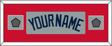 Boston Name & Two World Series Jersey Patches - Road Gray (2009-2013) - Single Mat 5