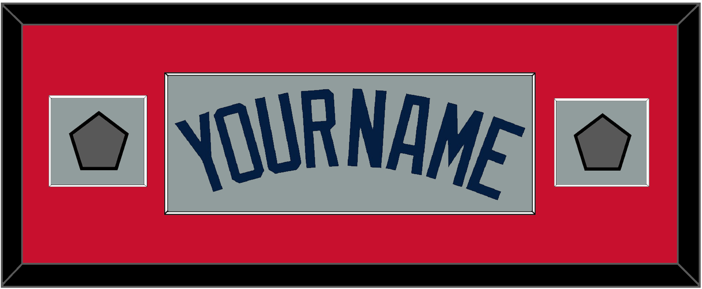 Boston Name & Two World Series Jersey Patches - Road Gray (2009-2013) - Essential Tier 5