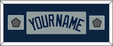 Boston Name & Two World Series Jersey Patches - Road Gray (2009-2013) - Single Mat 6