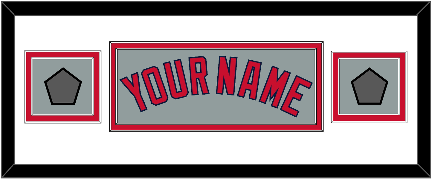 Boston Name & Two World Series Champions Patches - Road Gray - Signature Tier 5
