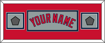 Boston Name & Two World Series Champions Patches - Road Gray - Signature Tier 7