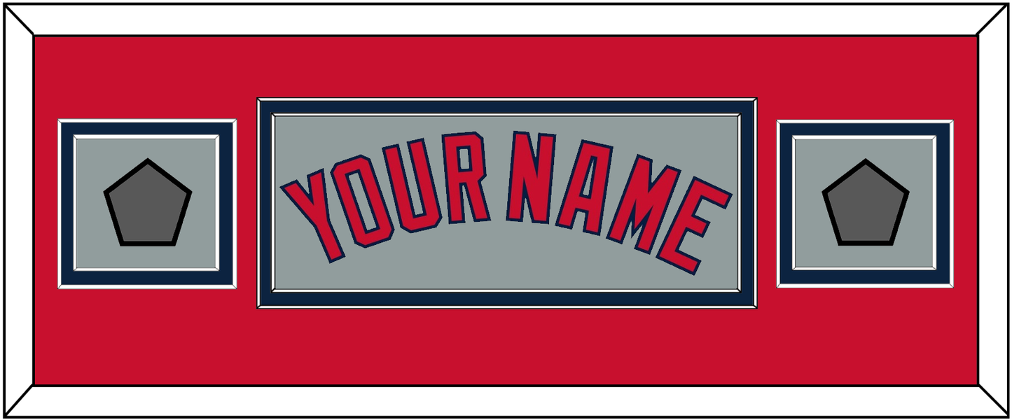 Boston Name & Two World Series Jersey Patches - Road Gray - Signature Tier 7