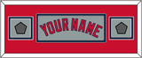 Boston Name & Two World Series Champions Patches - Road Gray - Double Mat 7