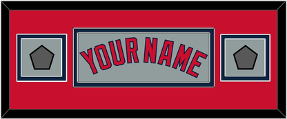 Boston Name & Two World Series Champions Patches - Road Gray - Signature Tier 7