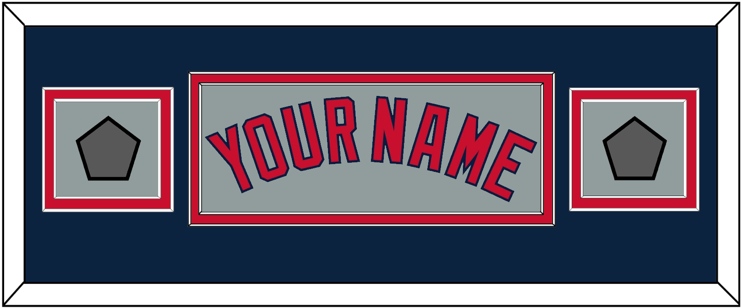 Boston Name & Two World Series Jersey Patches - Road Gray - Signature Tier 8