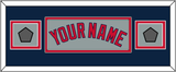 Boston Name & Two World Series Jersey Patches - Road Gray - Double Mat 8