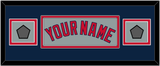 Boston Name & Two World Series Jersey Patches - Road Gray - Double Mat 8