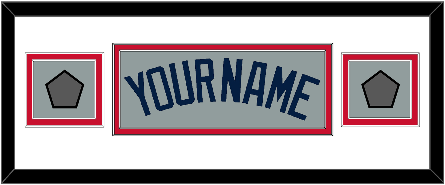 Boston Name & Two World Series Jersey Patches - Road Gray (2009-2013) - Signature Tier 4