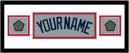 Boston Name & Two World Series Jersey Patches - Road Gray (2009-2013) - Signature Tier 4