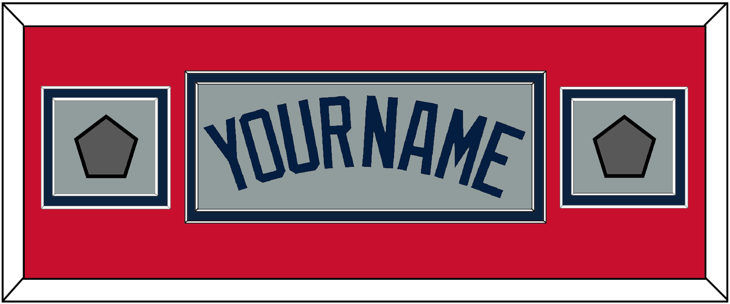Boston Name & Two World Series Champions Patches - Road Gray (2009-2013) - Signature Tier 5