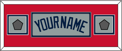 Boston Name & Two World Series Jersey Patches - Road Gray (2009-2013) - Signature Tier 5