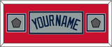Boston Name & Two World Series Jersey Patches - Road Gray (2009-2013) - Double Mat 5