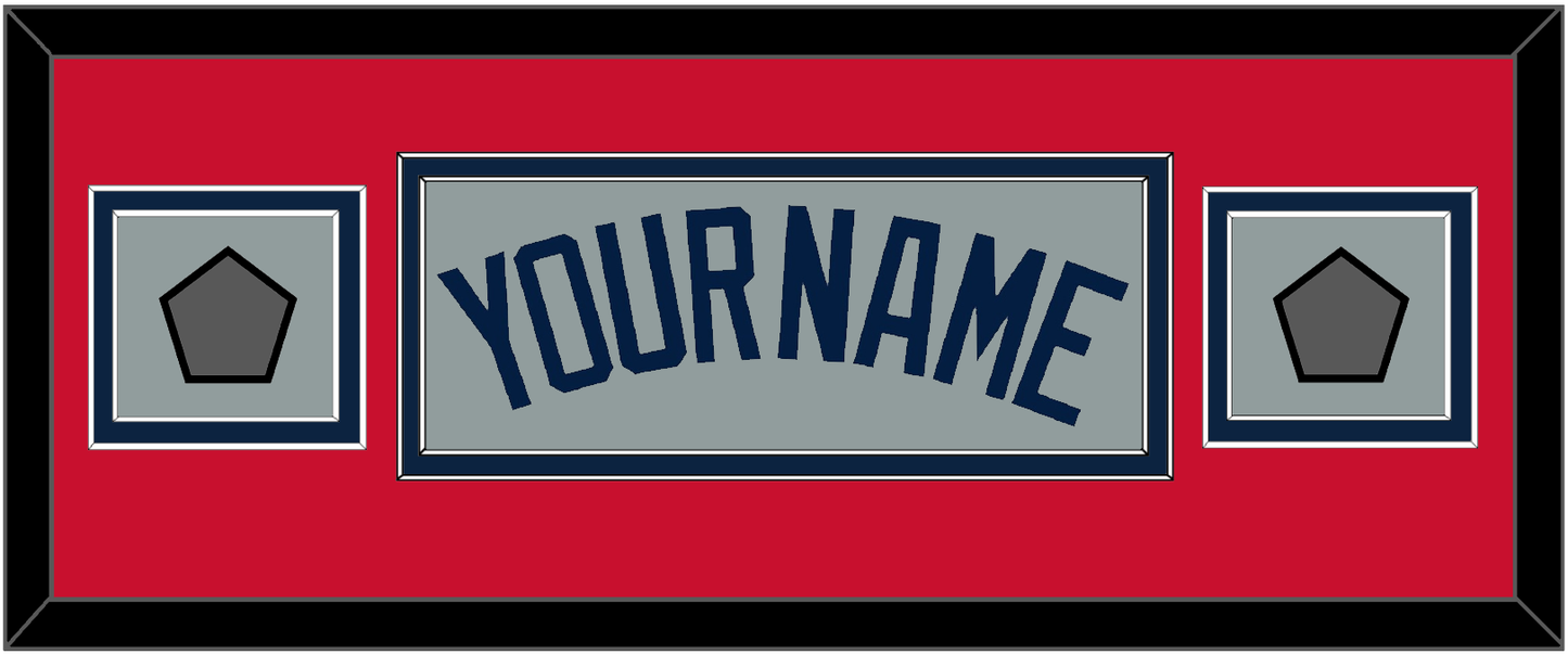 Boston Name & Two World Series Jersey Patches - Road Gray (2009-2013) - Signature Tier 5
