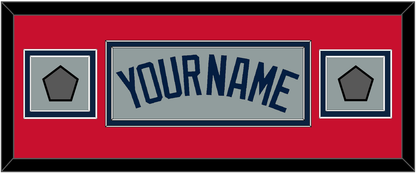 Boston Name & Two World Series Jersey Patches - Road Gray (2009-2013) - Signature Tier 5