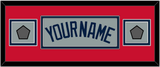 Boston Name & Two World Series Jersey Patches - Road Gray (2009-2013) - Double Mat 5