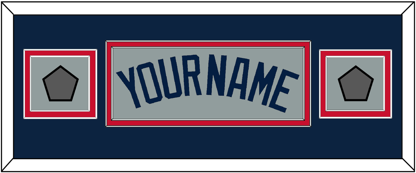 Boston Name & Two World Series Jersey Patches - Road Gray (2009-2013) - Signature Tier 6