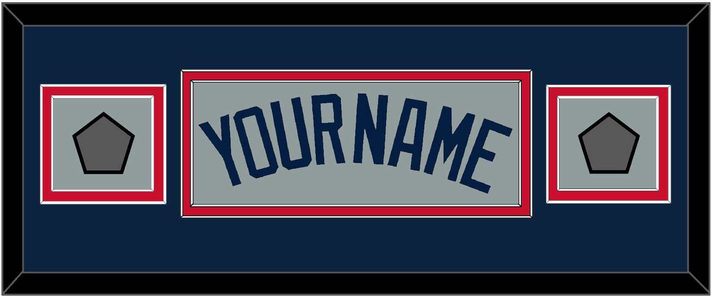 Boston Name & Two World Series Champions Patches - Road Gray (2009-2013) - Signature Tier 6