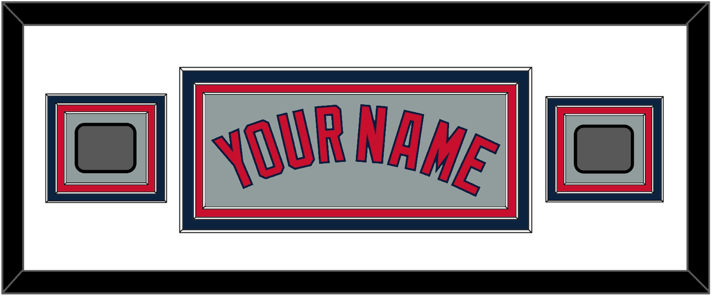 Boston Name & Two World Series Champions Patches - Road Gray - Premier Tier 4