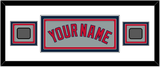 Boston Name & Two World Series Champions Patches - Road Gray - Triple Mat 4