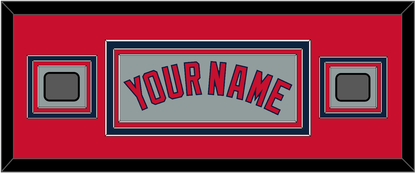 Boston Name & Two World Series Jersey Patches - Road Gray - Premier Tier 5