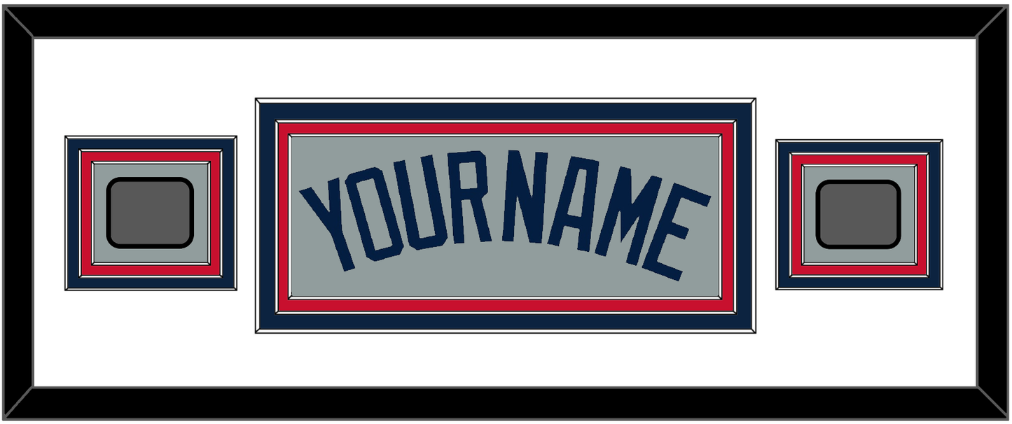Boston Name & Two World Series Jersey Patches - Road Gray (2009-2013) - Premier Tier 4