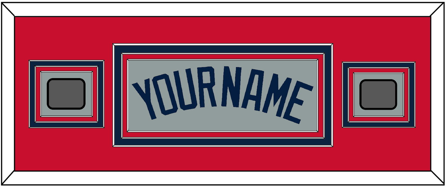 Boston Name & Two World Series Jersey Patches - Road Gray (2009-2013) - Premier Tier 5