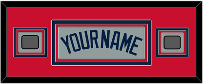 Boston Name & Two World Series Jersey Patches - Road Gray (2009-2013) - Premier Tier 5
