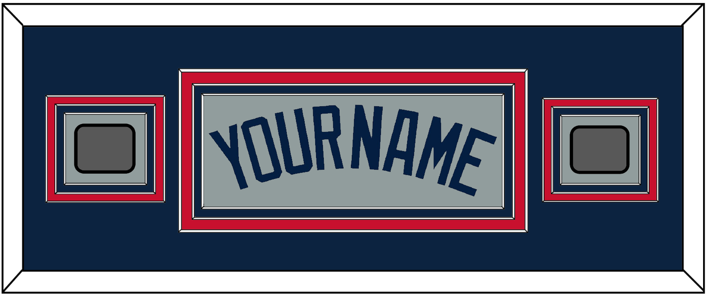 Boston Name & Two World Series Champions Patches - Road Gray (2009-2013) - Premier Tier 6