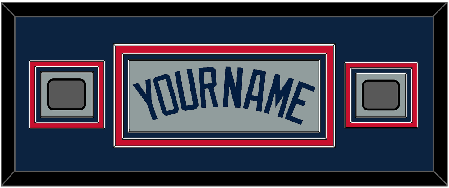 Boston Name & Two World Series Champions Patches - Road Gray (2009-2013) - Premier Tier 6