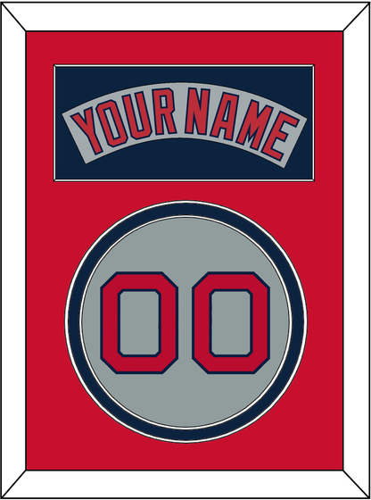 Boston Nameplate & Number - Road Gray (1992-2008) - Signature Tier 3
