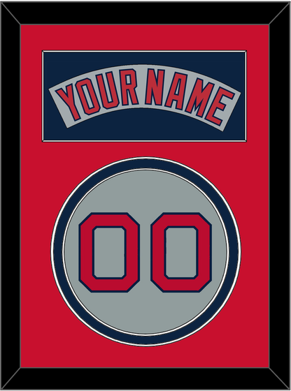 Boston Nameplate & Number - Road Gray (1992-2008) - Signature Tier 3