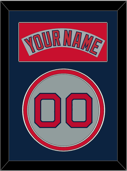 Boston Nameplate & Number - Road Gray (1992-2008) - Signature Tier 4