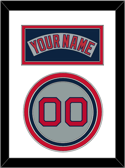 Boston Nameplate & Number - Road Gray (1992-2008) - Premier Tier 1