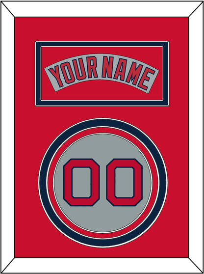 Boston Nameplate & Number - Road Gray (1992-2008) - Premier Tier 3
