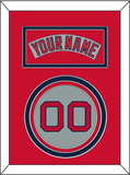 Boston Nameplate & Number - Road Gray (1992-2008) - Triple Mat 3