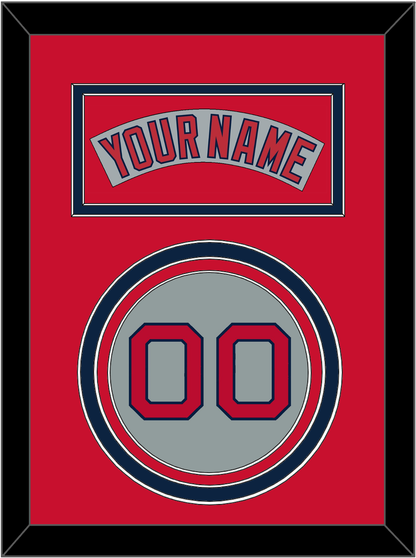 Boston Nameplate & Number - Road Gray (1992-2008) - Premier Tier 3