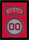 Boston Nameplate & Number - Road Gray (1992-2008) - Triple Mat 3