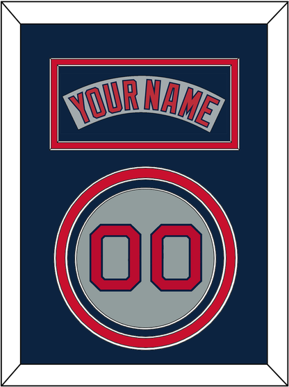 Boston Nameplate & Number - Road Gray (1992-2008) - Premier Tier 4