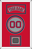 Boston Nameplate, Number & World Series Champions Patch - Road Gray (1992-2008) - Triple Mat 3