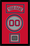 Boston Nameplate, Number & World Series Champions Patch - Road Gray (1992-2008) - Triple Mat 3