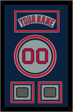 Boston Nameplate, Number & Two World Series Jersey Patches - Road Gray (1992-2008) - Triple Mat 4