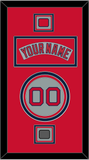 Boston Nameplate, Number, Logo Patch & World Series Jersey Patch - Road Gray (1992-2008) - Triple Mat 3