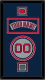 Boston Nameplate, Number, Logo Patch & World Series Jersey Patch - Road Gray (1992-2008) - Triple Mat 4