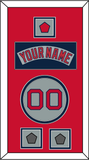 Boston Nameplate, Number, Logo Patch & Two World Series Jersey Patches - Road Gray (1992-2008) - Double Mat 3