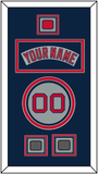 Boston Nameplate, Number, Logo Patch & Two World Series Champions Patches - Road Gray (1992-2008) - Triple Mat 4