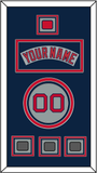Boston Nameplate, Number, Logo Patch & Three World Series Champions Patches - Road Gray (1992-2008) - Triple Mat 4